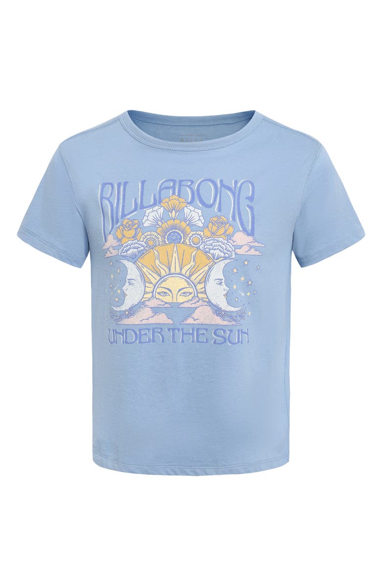 Billabong Kids' Under the Sun Cotton Graphic T-Shirt, Main, color, Sky Blue