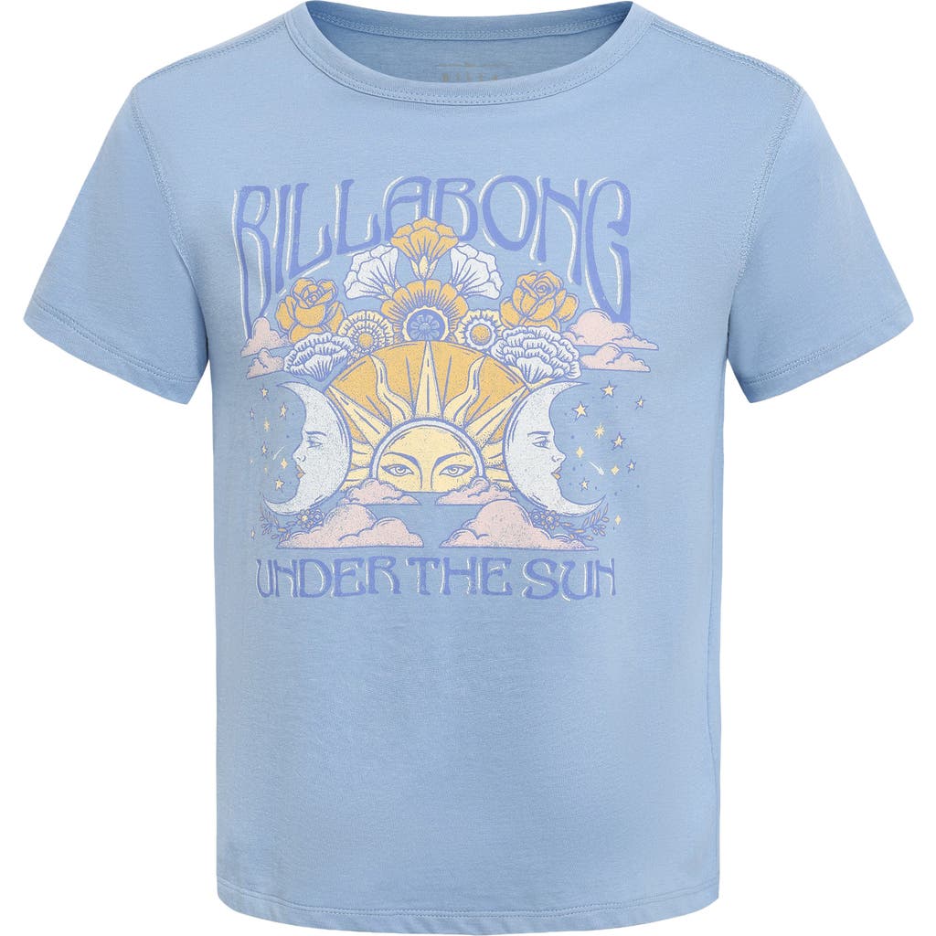 Billabong Kids' Under The Sun Cotton Graphic T-shirt In Blue