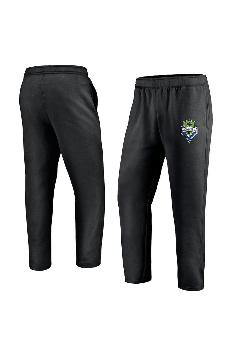 FANATICS Men's Fanatics Branded Black Seattle Sounders FC Lounge Pants, Main, color, 