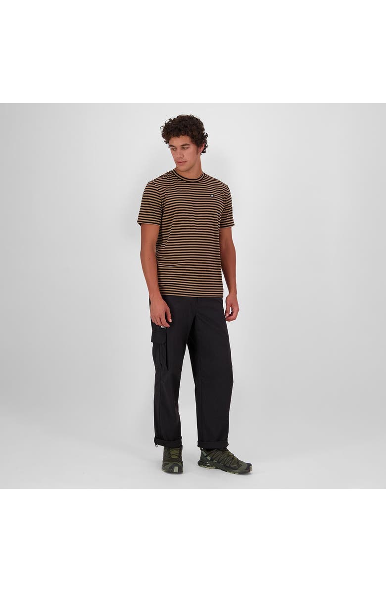 Mons Royale Icon Merino T-Shirt - Men's, Alternate, color, Mr Stripe Toffee