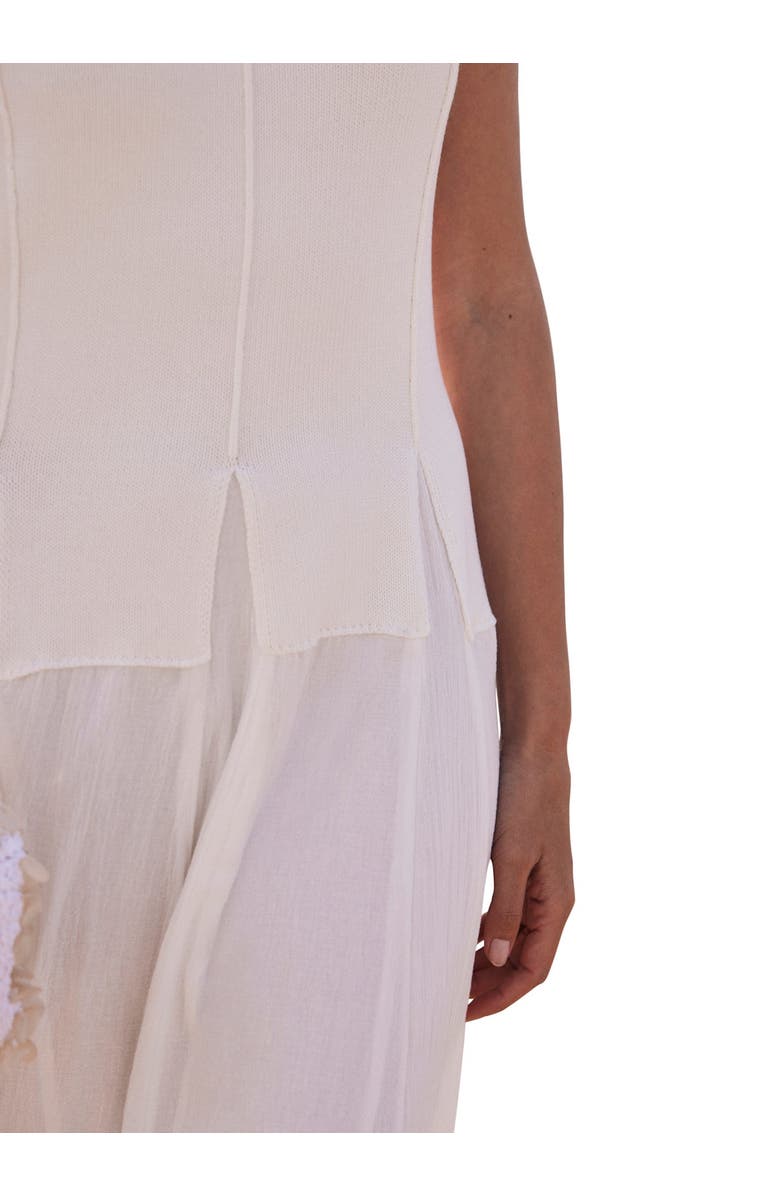 MINT VELVET Cotton Drop Waist Maxi Dress, Alternate, color, Ivory