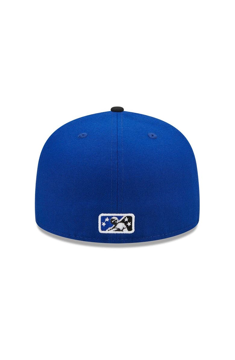 New Era Men's New Era Blue/Black Biloxi Shuckers Marvel x Minor League 59FIFTY Fitted Hat, Alternate, color, 