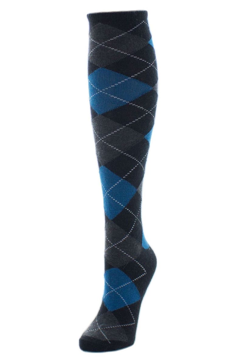 MeMoi Argyle Knee High Socks, Alternate, color,