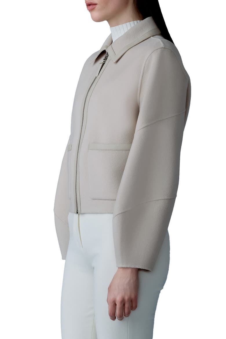 Solana Wool & Leather Jacket, Alternate, color, TRENCH