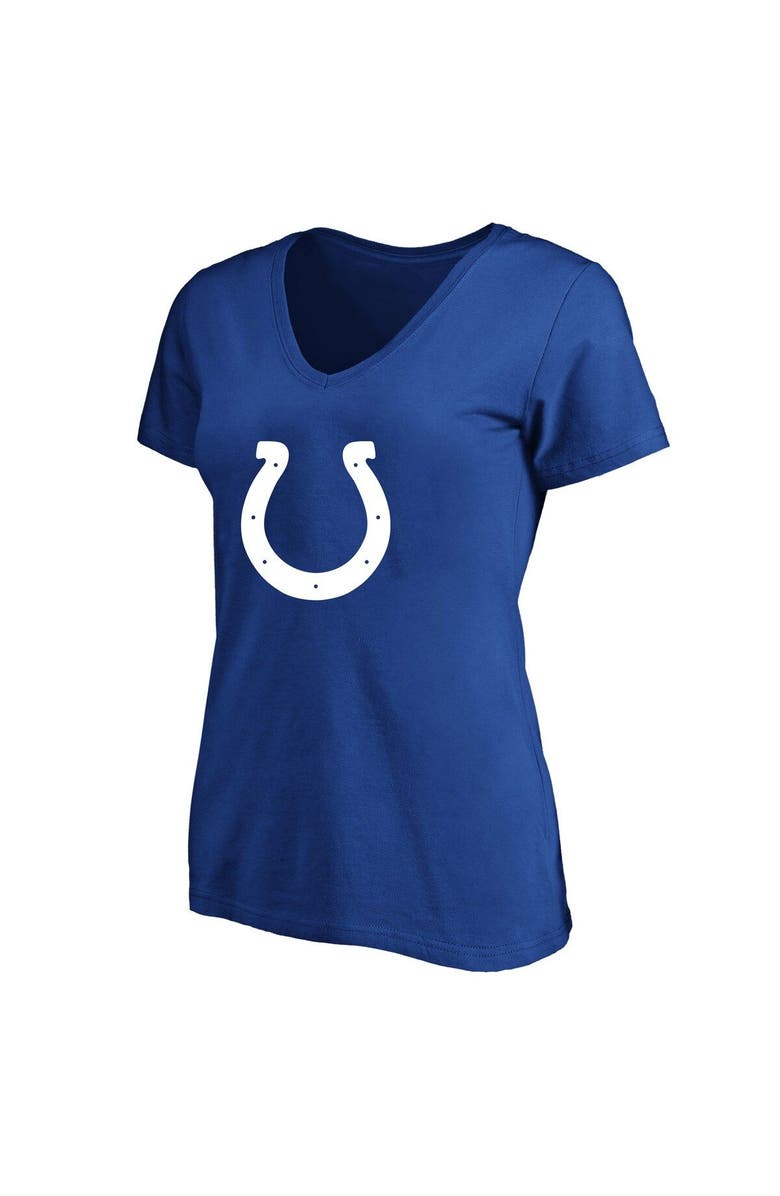 FANATICS Women's Anthony Richardson Royal Indianapolis Colts Plus Size Fair Catch Name & Number V-Neck T-Shirt, Alternate, color, Royal