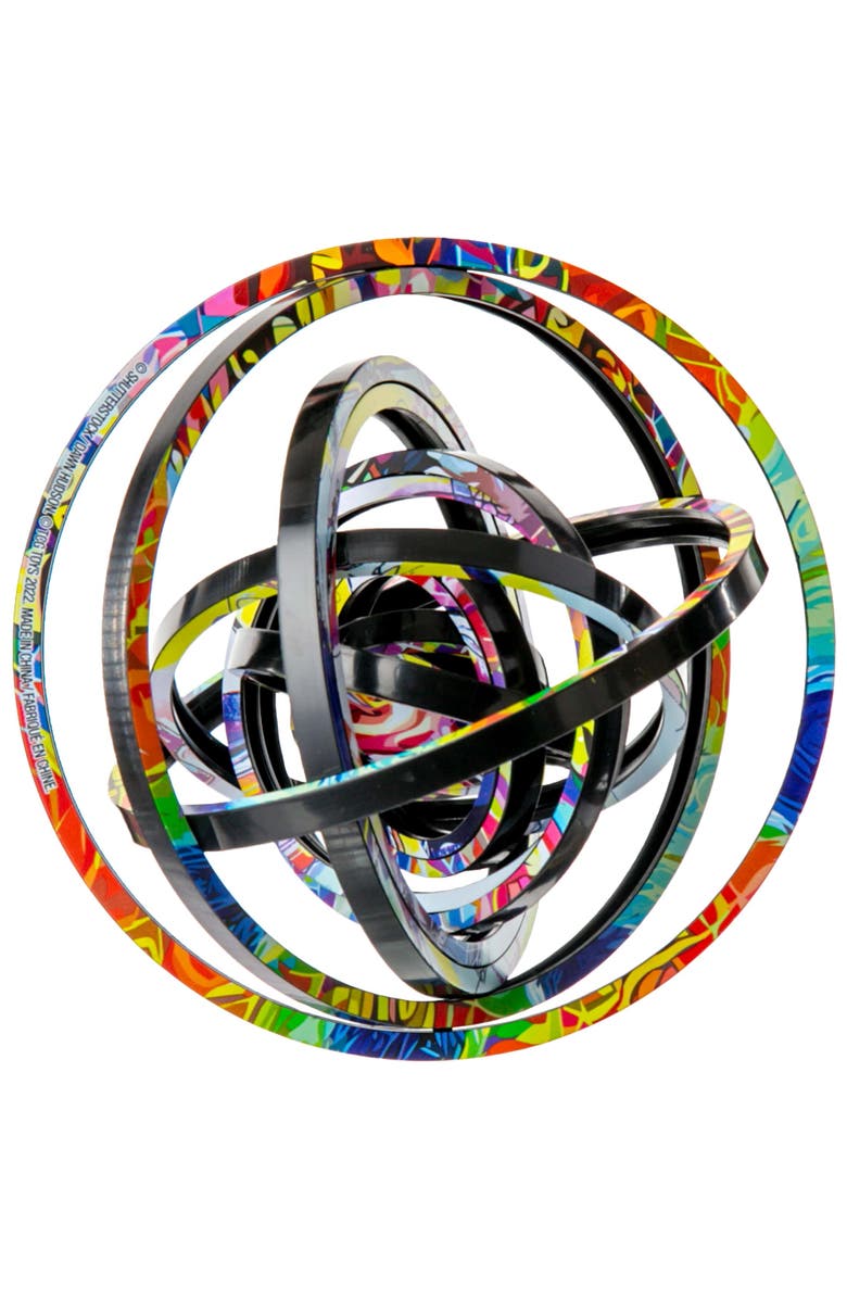 Spin Flip Puzzle Abstract 2L 14 Rings 2In1, 8+, Alternate, color, Multicolored