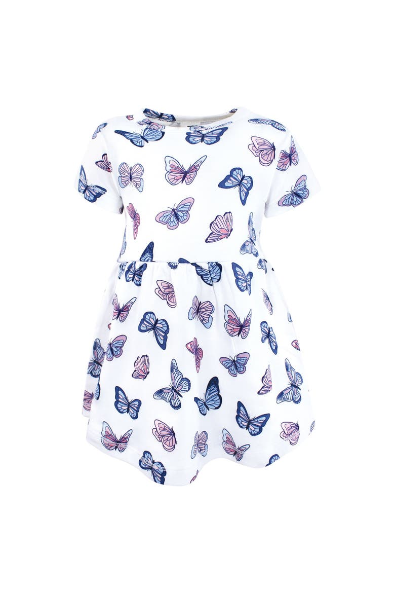 Stylish Baby Dress 2Pc, Alternate, color, Blue Butterflies