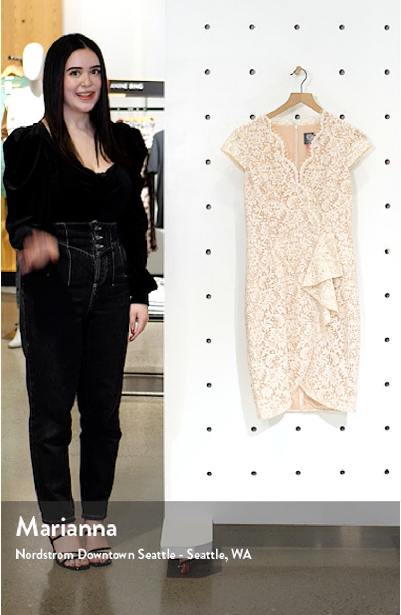 Lace Body-Con Cocktail Dress, sales video thumbnail