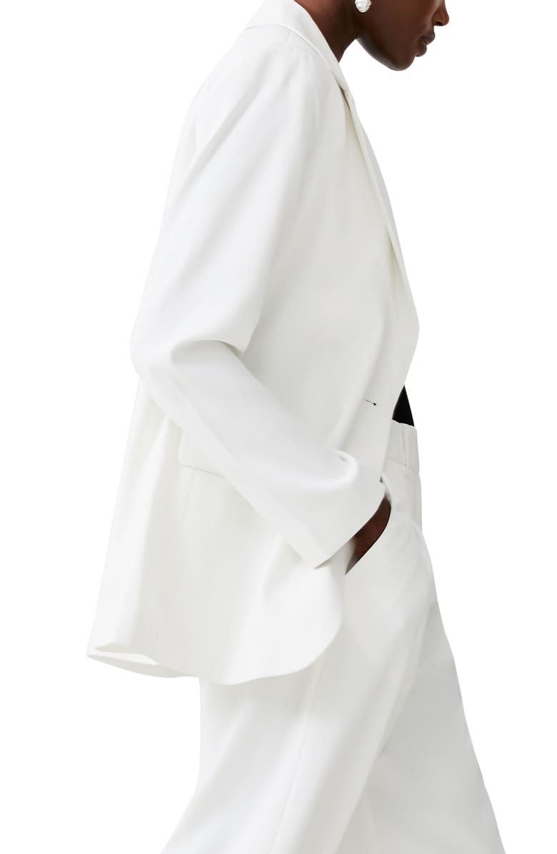 French Connection Harrie One-Button Blazer, Alternate, color, Summer White