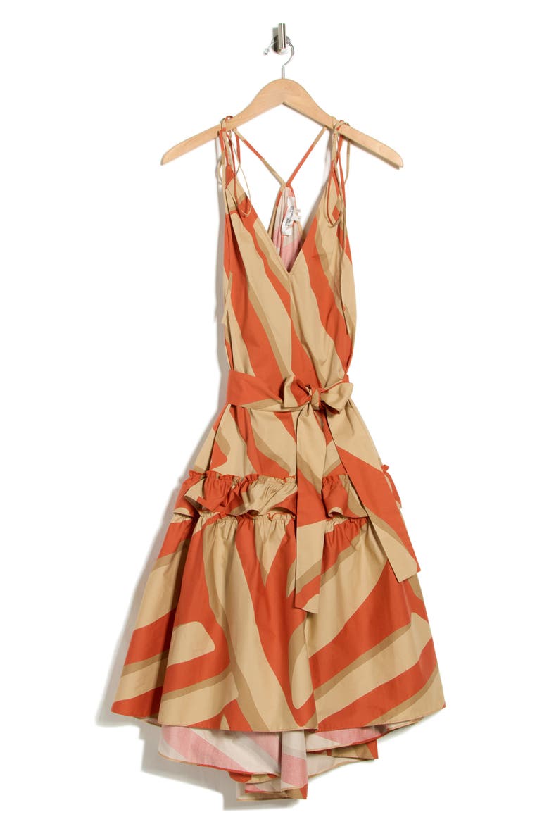 Emersyn Stripe Sleeveless Dress, Alternate, color, SAVANNA SHADOW