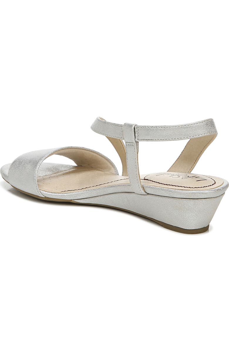LifeStride Yasmine Wedge Sandal, Alternate, color, Silver