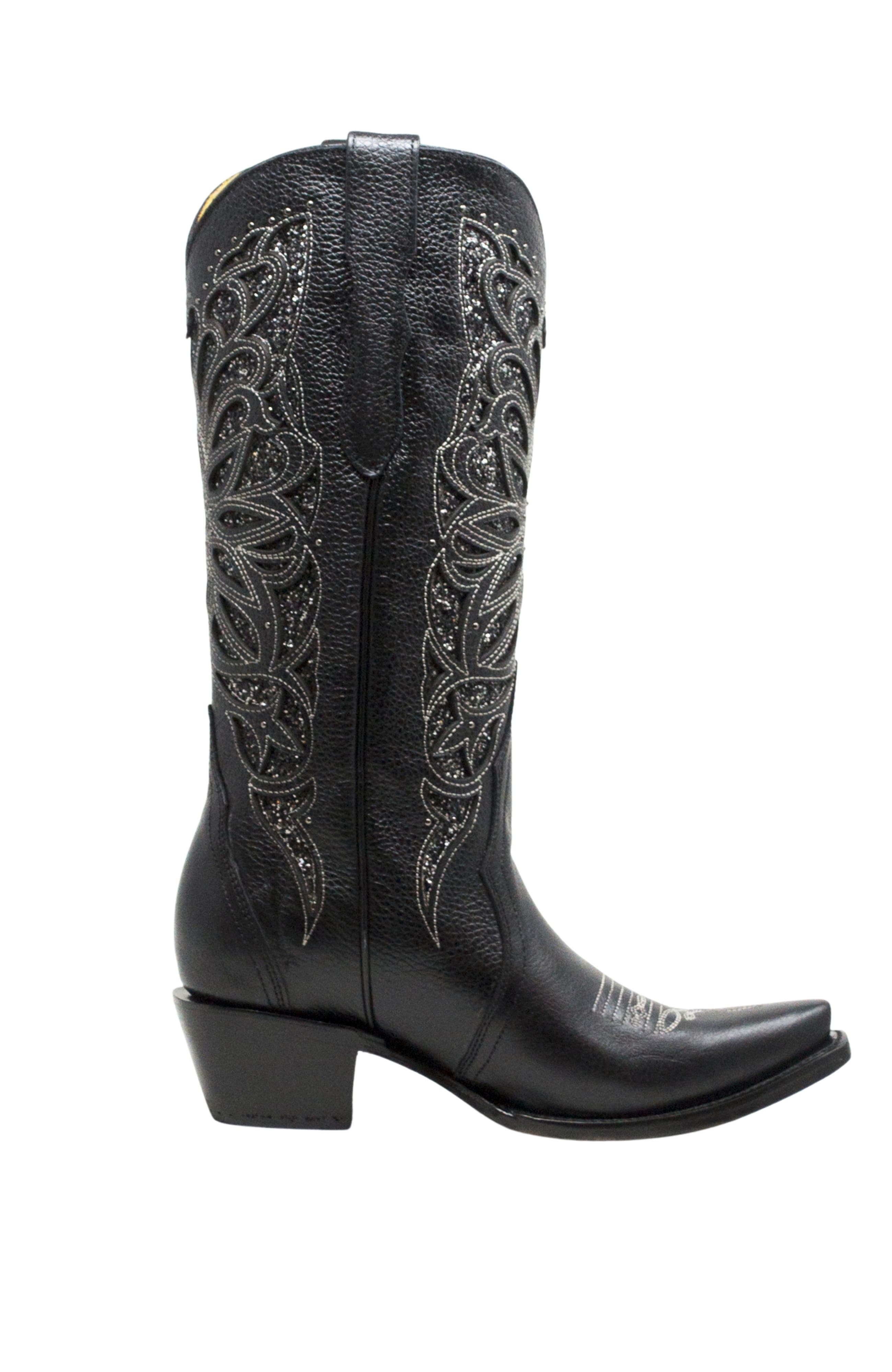 NORTALIE The Noche Western Cowboy Boot, Main, color, Noche