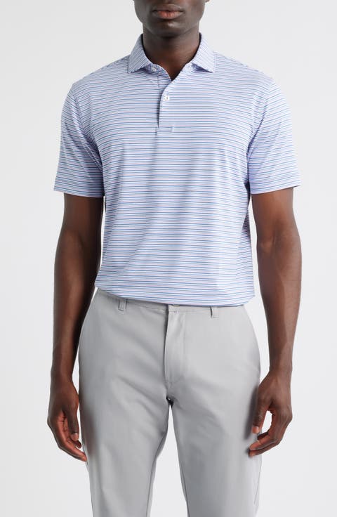 Chase Stripe Performance Jersey Polo