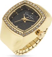 Jessica Simpson Glitter Ring Watch