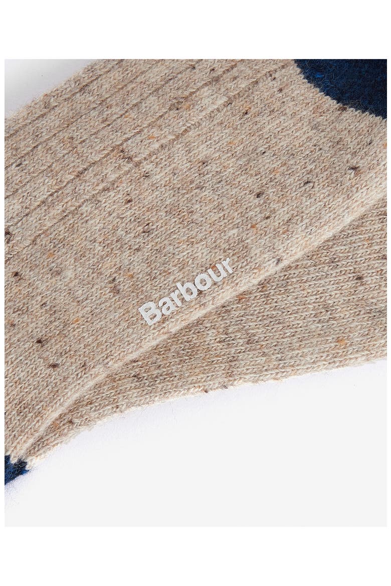 Houghton Wool Blend Boot Socks, Alternate, color, STONE/NAVY