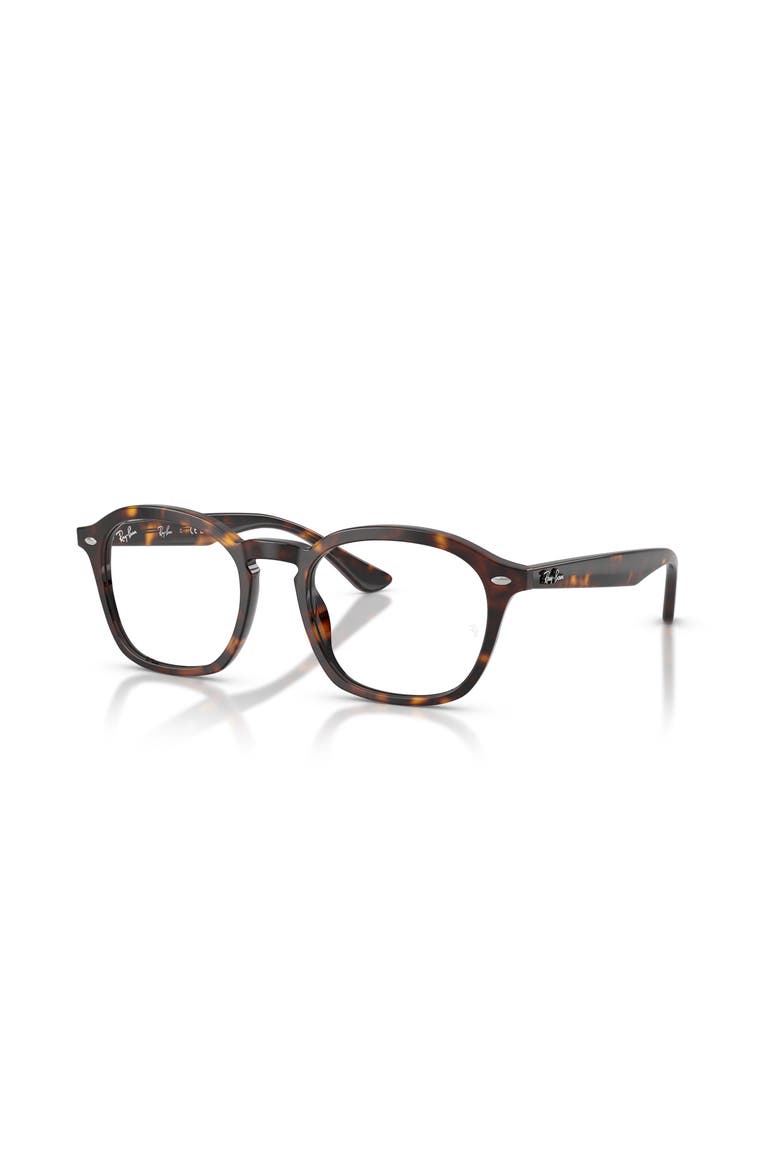 52mm Square optical glasses, Main, color, Tortoise