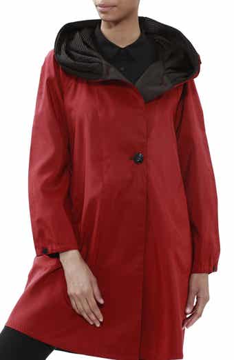 Donatella Reversible Hooded Raincoat