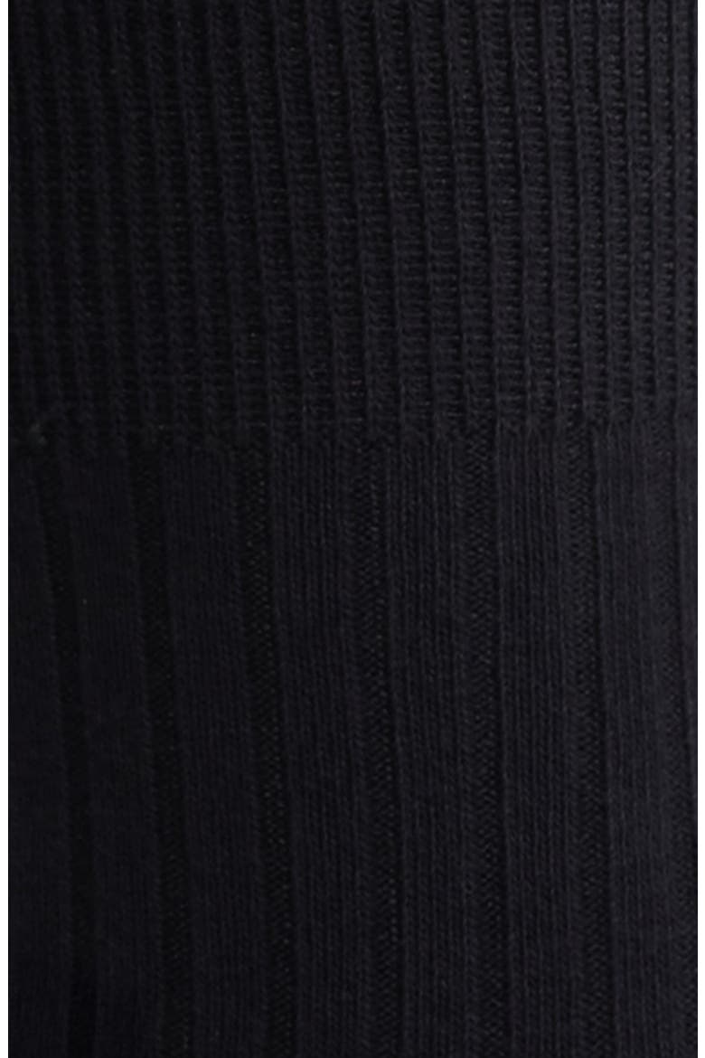 Imitation Pearl Flower Socks, Alternate, color, BLACK