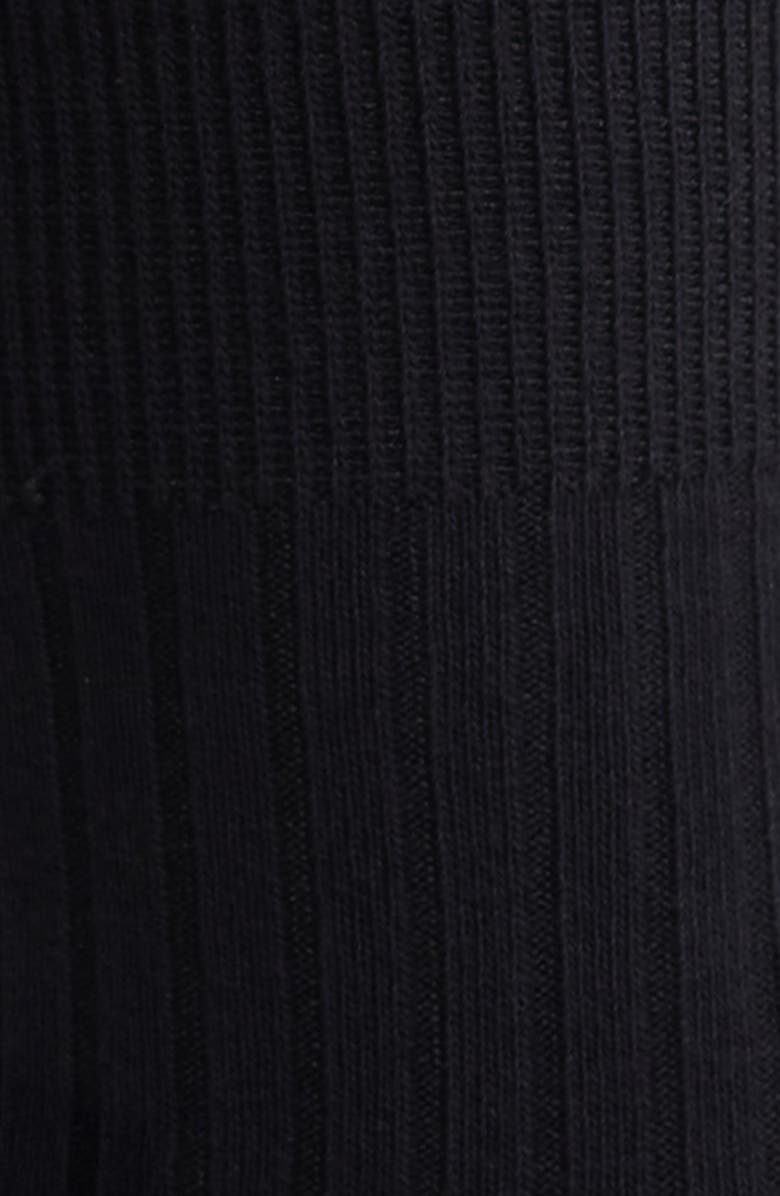 HIGH HEEL JUNGLE Imitation Pearl Flower Socks, Alternate, color, Black