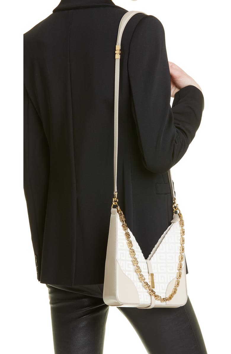 Givenchy Mini Cut Out 4G Canvas Crossbody Bag, Alternate, color,
