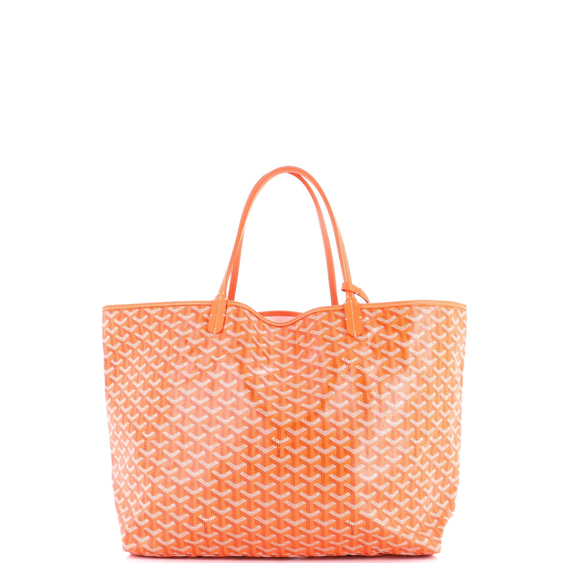 Pre-Owned Goyard Saint Louis Tote Coated Canvas GM, Alternate, color, Orange