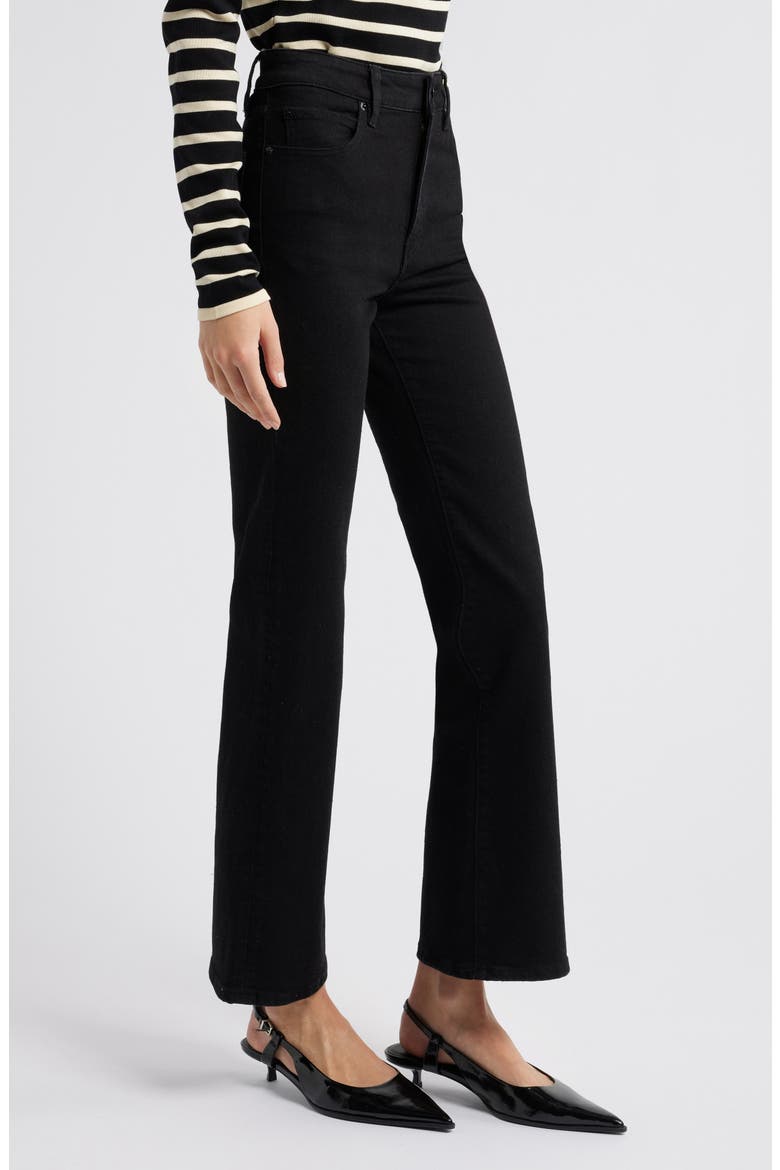 The Pixie Arrow High Waist Relaxed Bootcut Jeans, Alternate, color, SMOKESCREEN