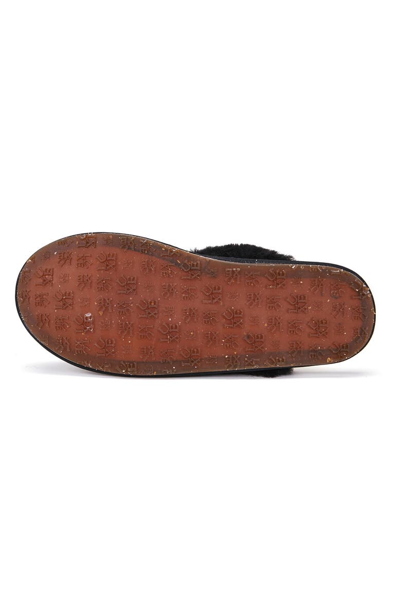 Australia Luxe Collective Genuine Shearling Mule Slipper, Alternate, color, Crow