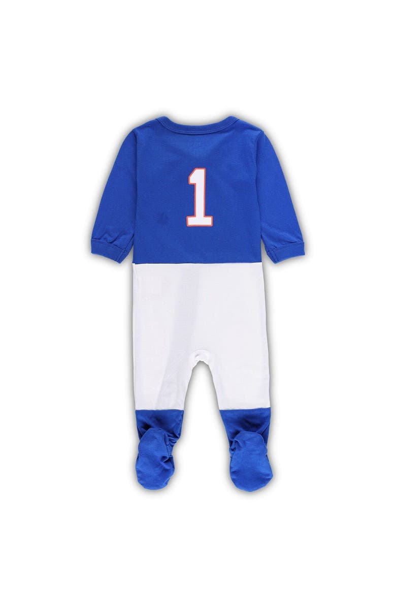 Wes & Willy Infant Wes & Willy Royal Florida Gators #1 Football Uniform Full-Zip Footed Jumper, Alternate, color, Royal
