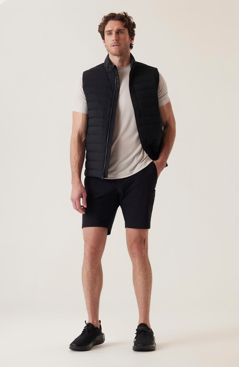 DEKE Momentum Mobile Pulse Pique Warp Knit Bermuda Shorts, Alternate, color, Black