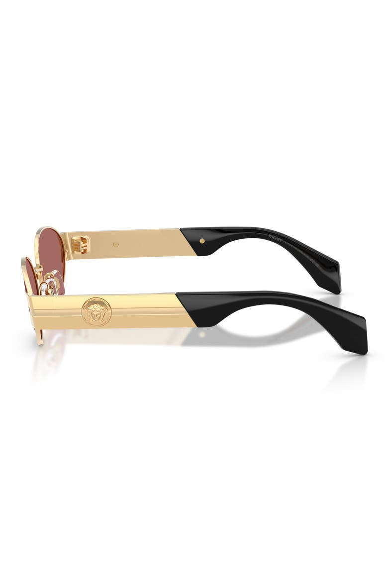 55mm Oval Sunglasses, Alternate, color, GOLD VERSACE / DARK VIOLET