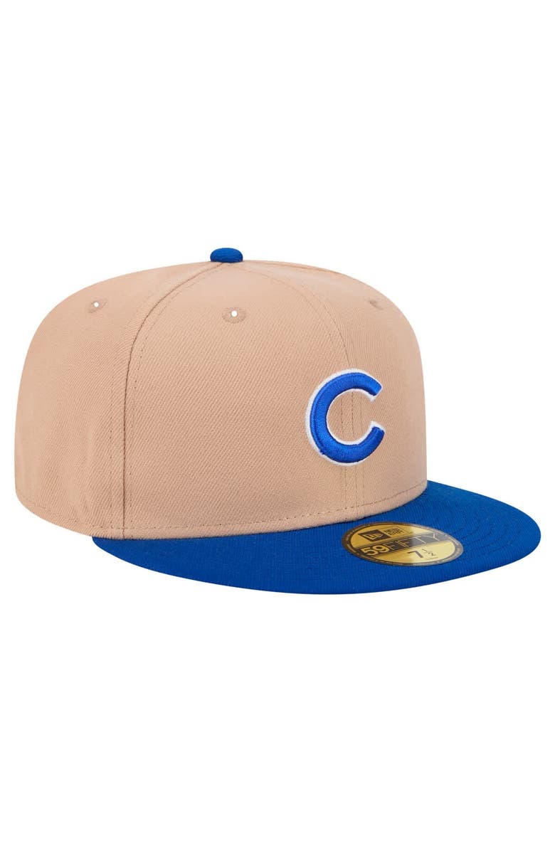 New Era Men's New Era Khaki Chicago Cubs 59FIFTY Fitted Hat, Alternate, color, Khaki