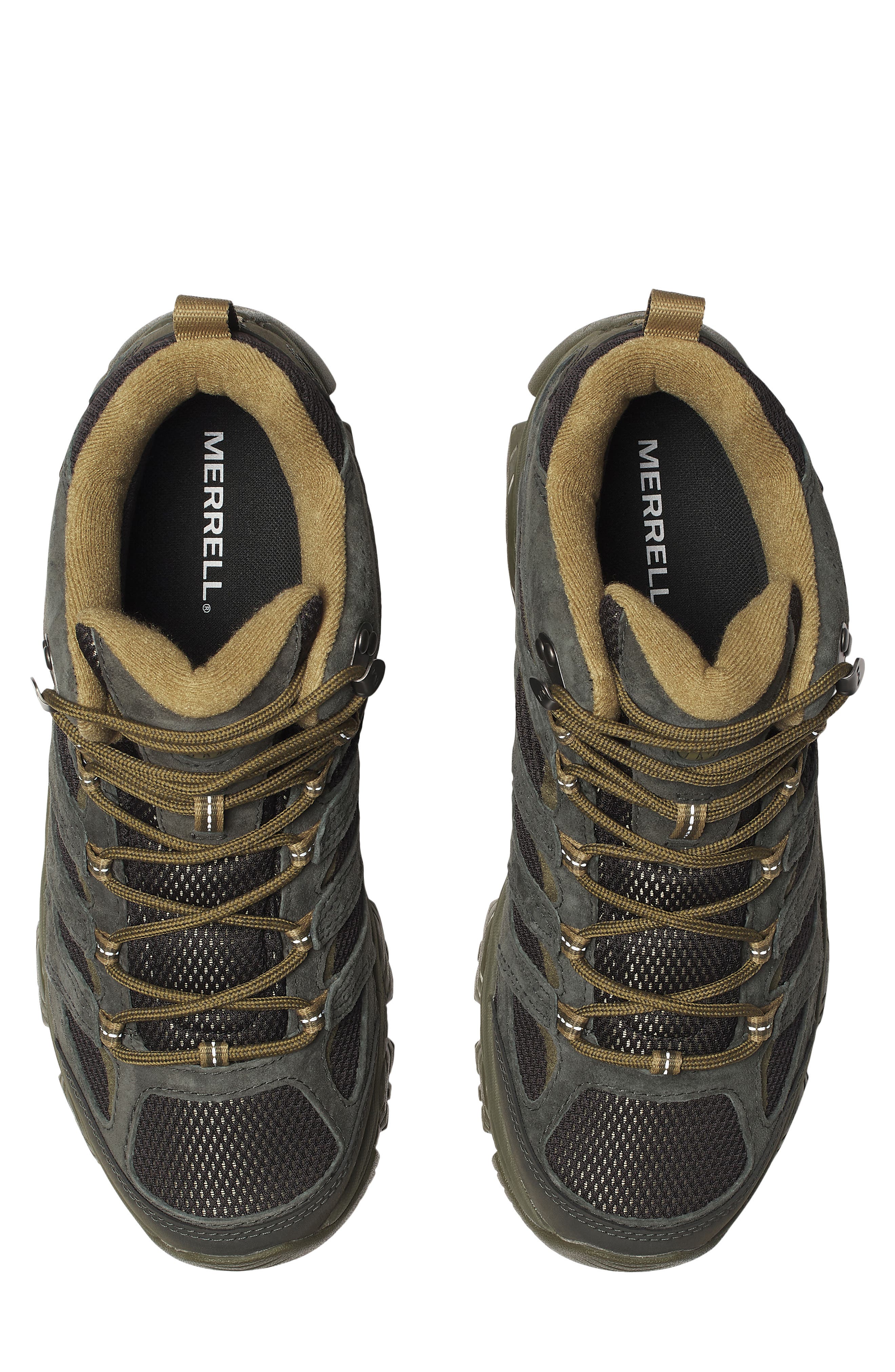 Merrell Moab 3 Mid Waterproof Hiking Shoe, Alternate, color, Black/ Beluga