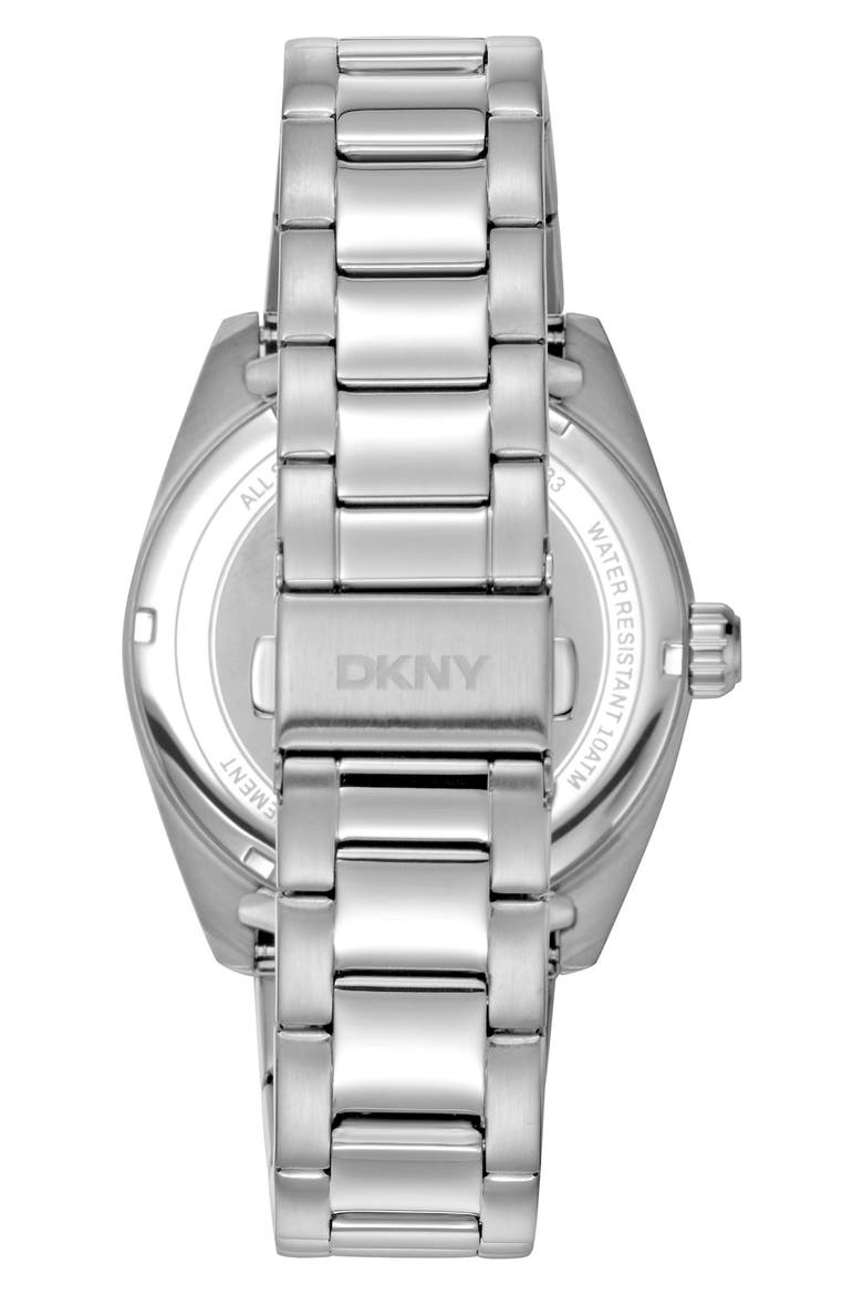 Bracelet Watch, 40mm, Alternate, color, BLACK/ SILVER