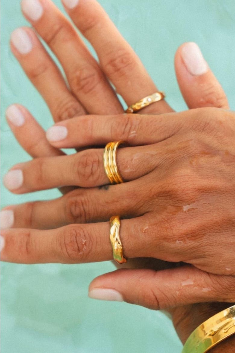 Dune Ring, Alternate, color, Gold