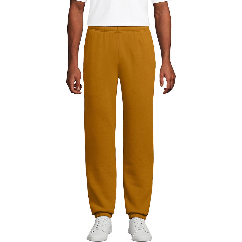 Lands' End Serious Sweats Sweatpants In Yellow