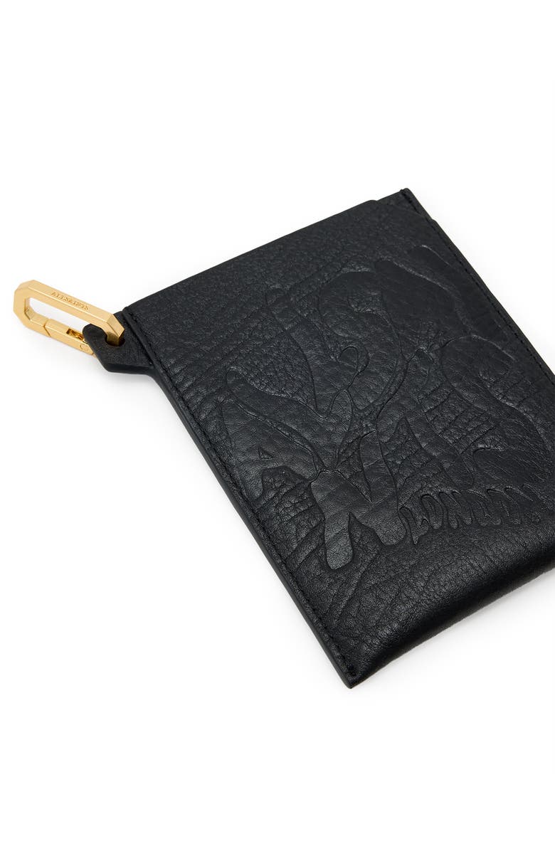 AllSaints Elba Leather Passport Holder, Alternate, color, 