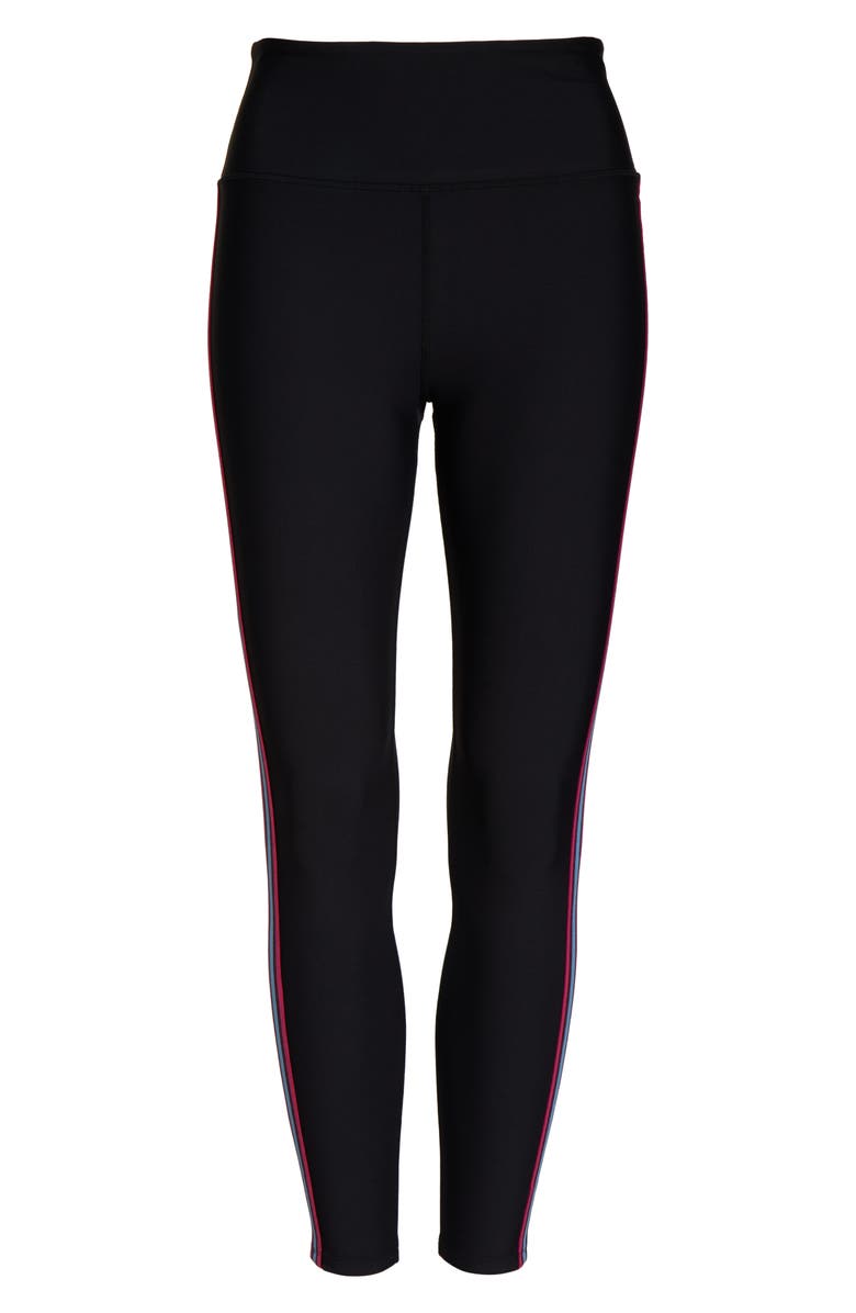 Soul by SoulCycle Contrast Stripe Tights, Alternate, color, 