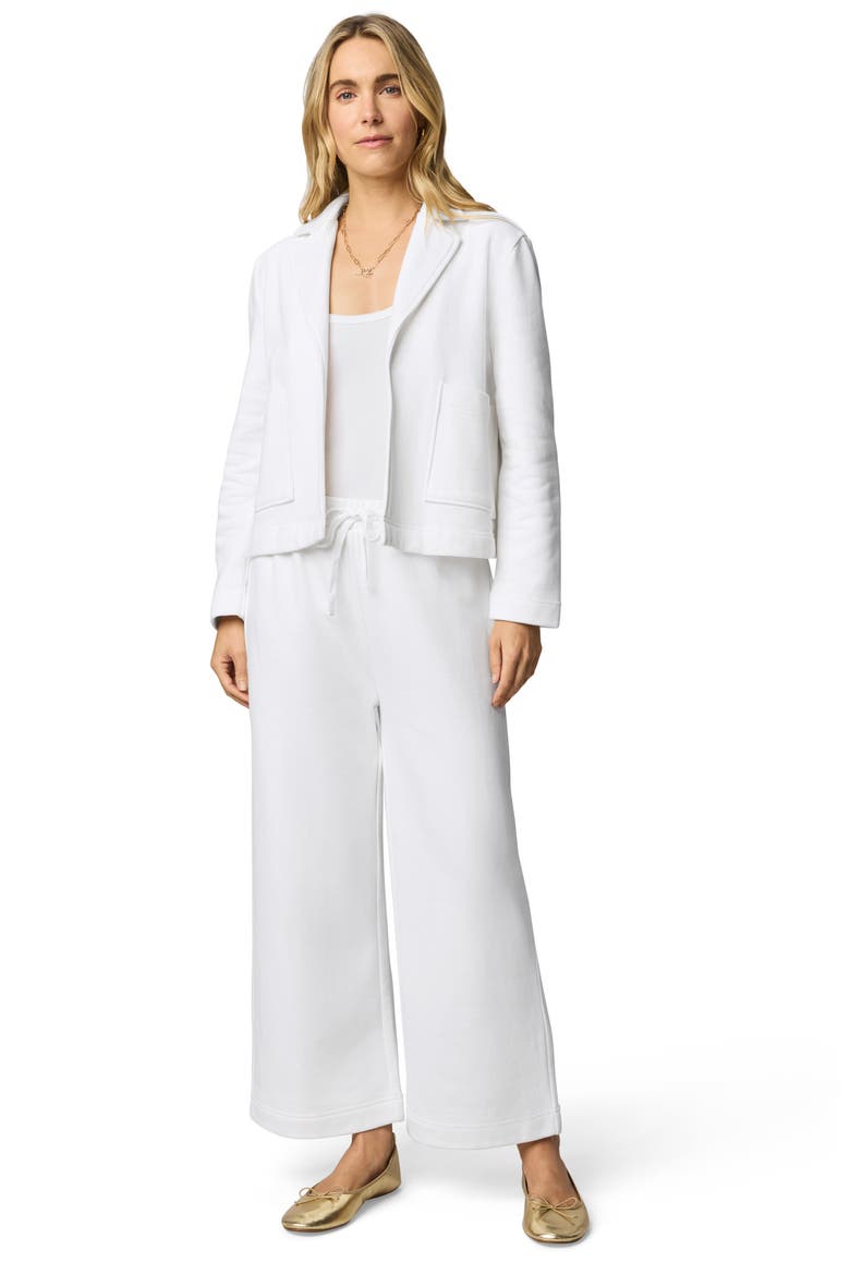 Matilda Cotton Fleece Jacket, Alternate, color, WHITE