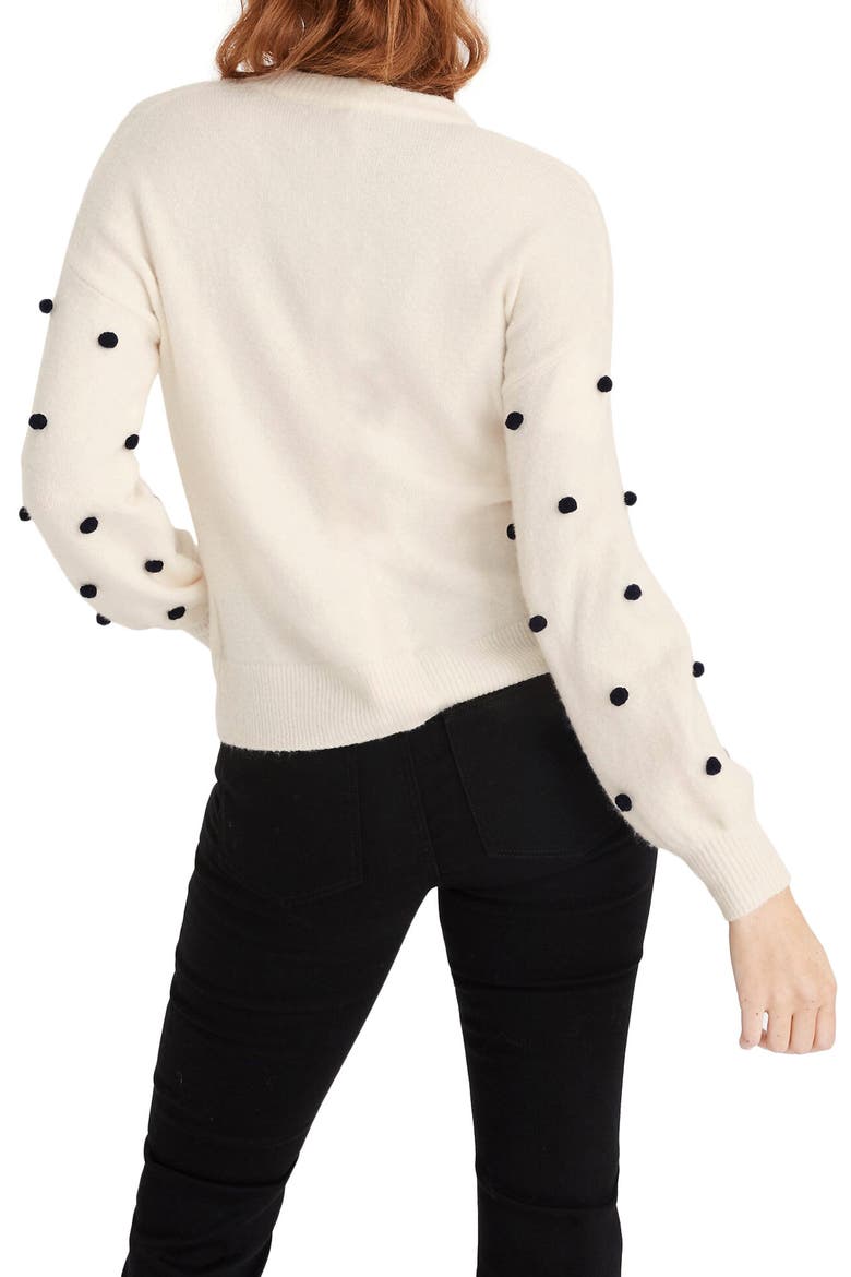 Brockton Bobble Sweater, Alternate, color, ANTIQUE CREAM
