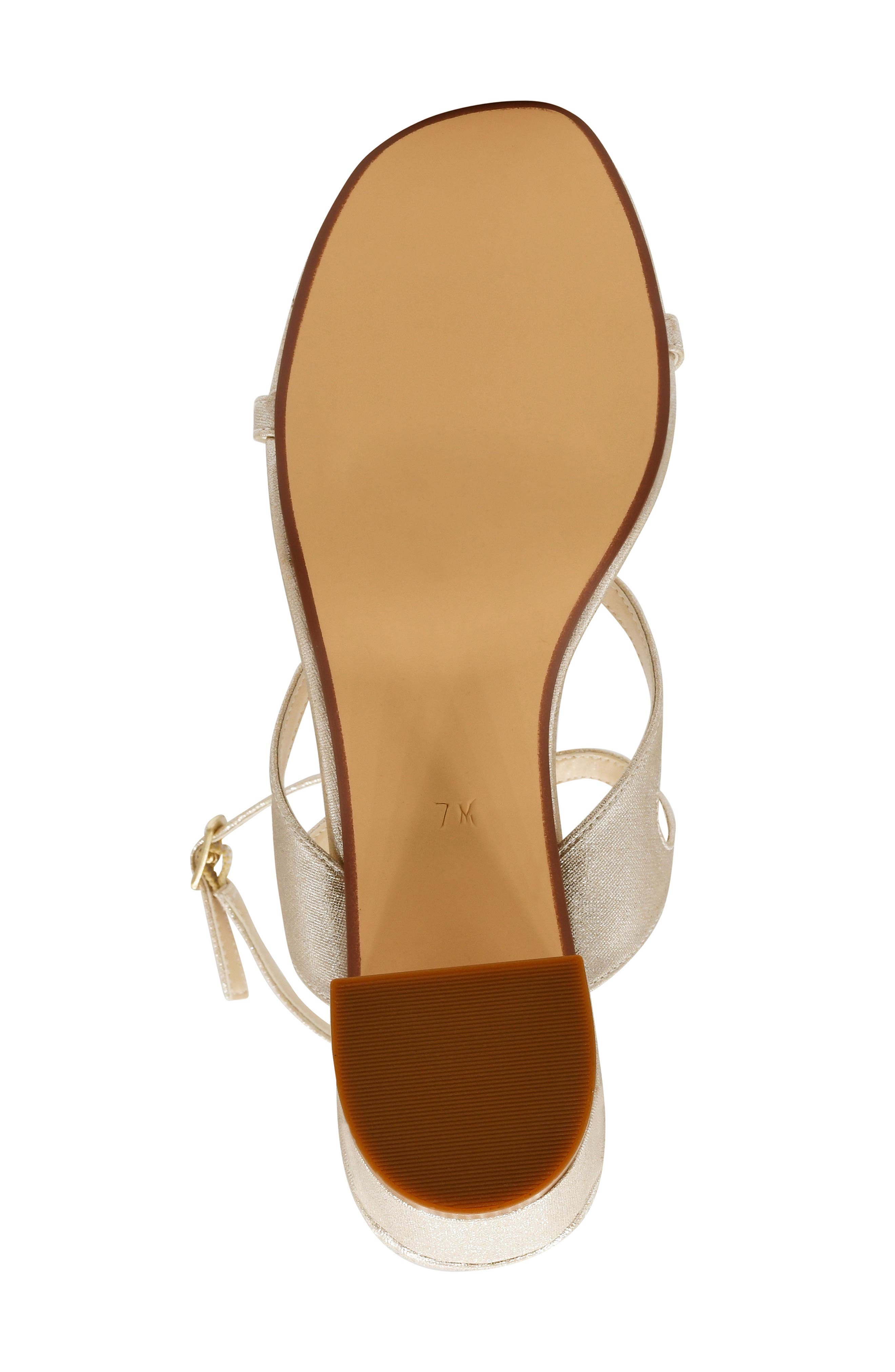 Cora Ankle Strap Sandal - Wide Width Available, Alternate, color, CHAMPAGNE