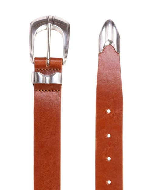 Black Suede Studio Neve Belt In Brown