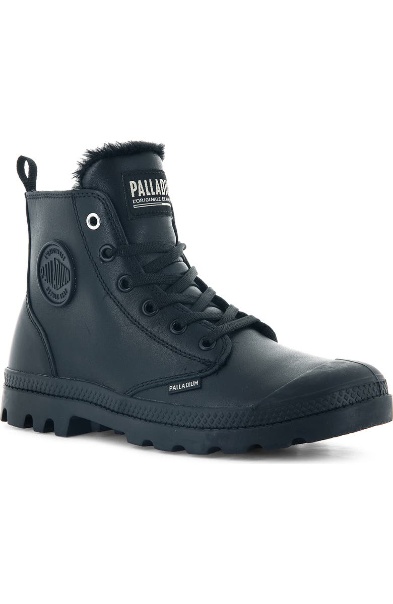 Palladium Pampa Leather High Top Zip Sneaker, Main, color,