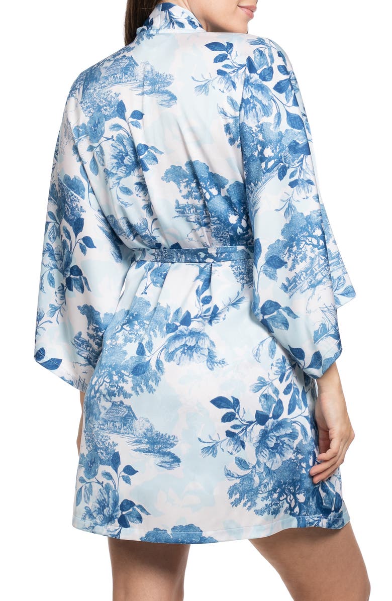 Midnight Bakery Floral Satin Wrap, Alternate, color, 