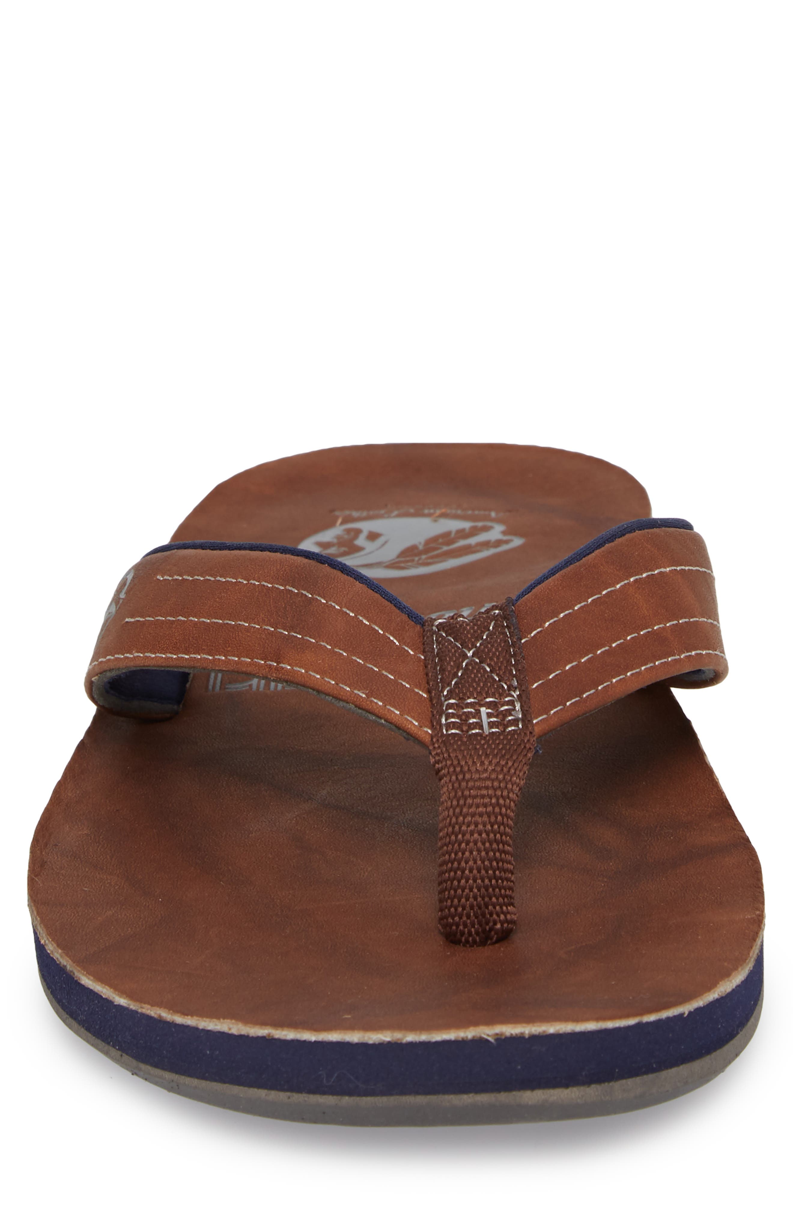 Nokona Flip Flop, Alternate, color, WALNUT LEATHER