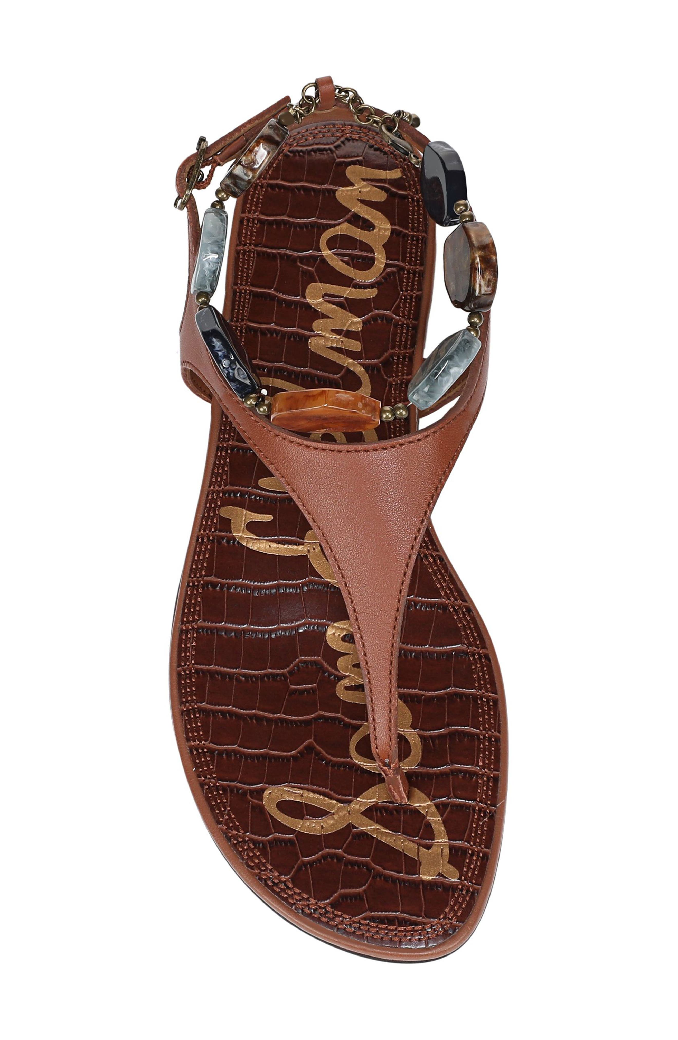 Canna Ankle Strap Sandal, Alternate, color, RICH COGNAC