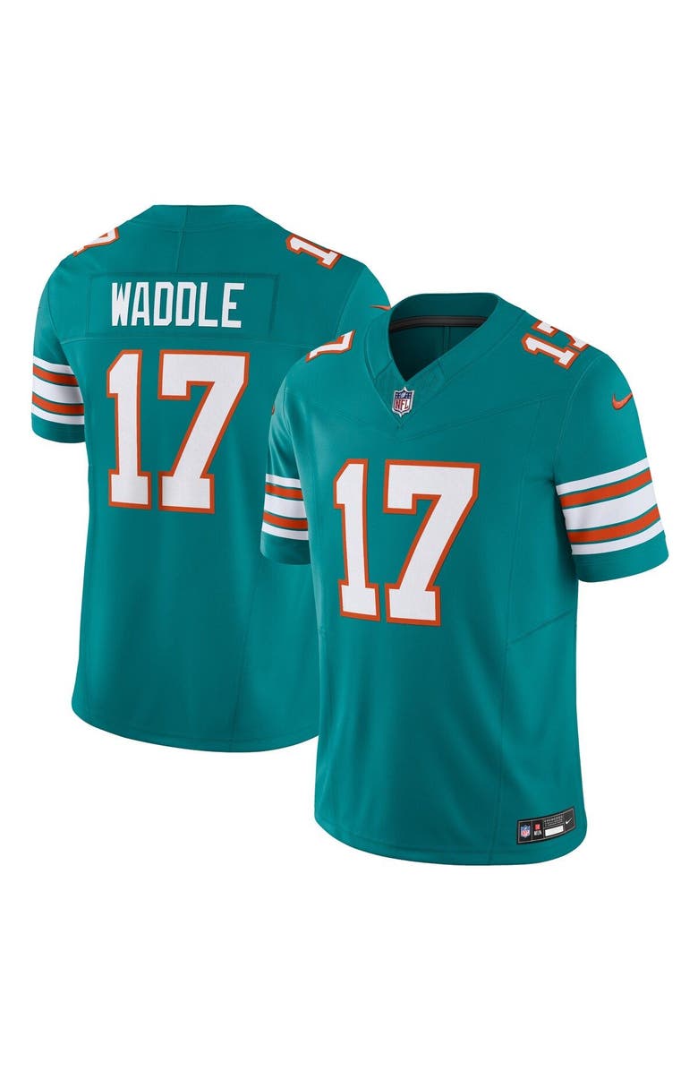 Nike Men's Nike Jaylen Waddle Aqua Miami Dolphins Vapor F.U.S.E. Limited Jersey, Main, color, Aqua