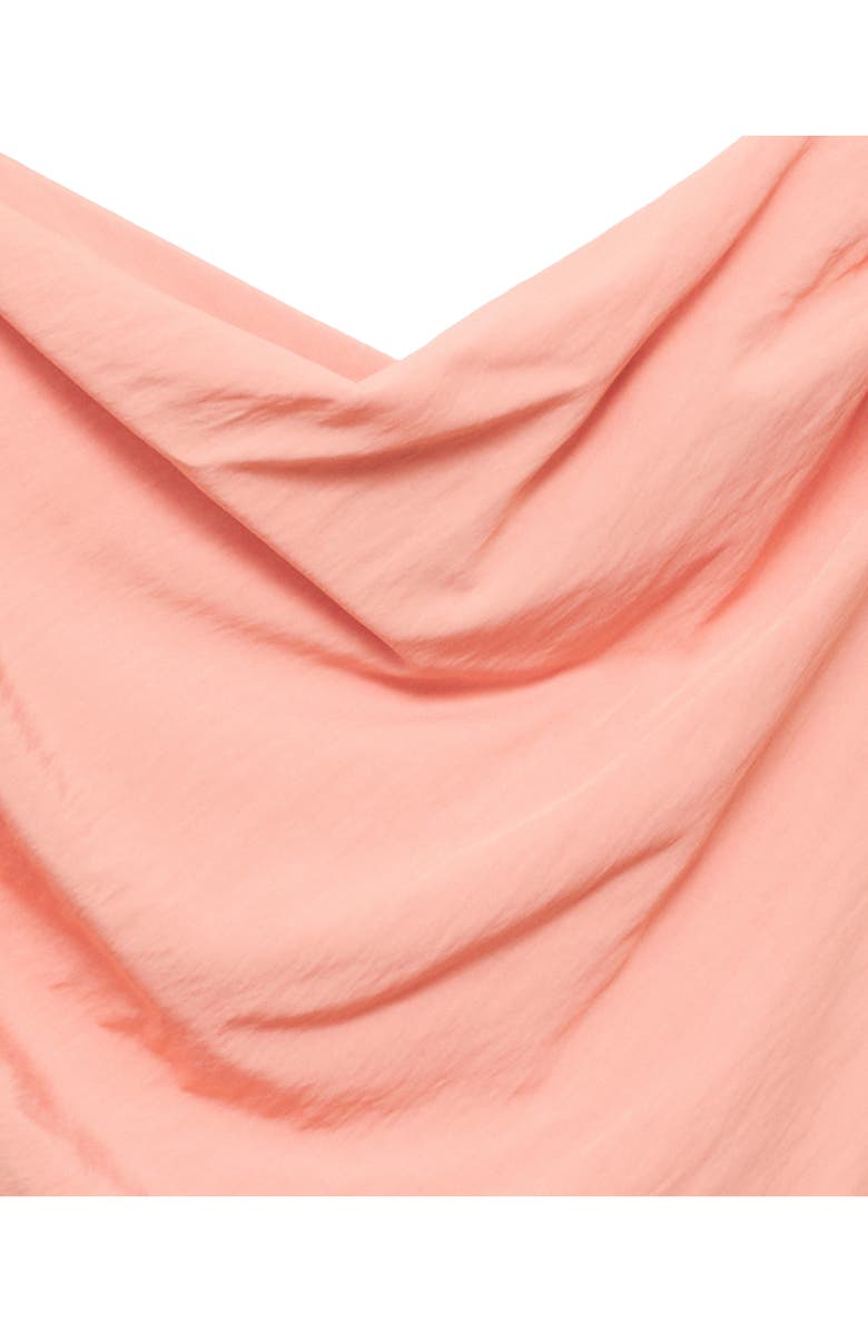 MANGO Draped Asymmetric Top, Alternate, color, Pink