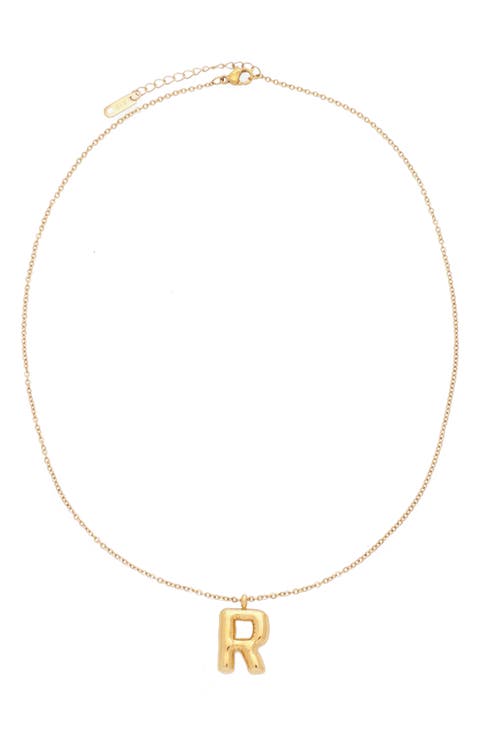 Bubble Initial Necklace