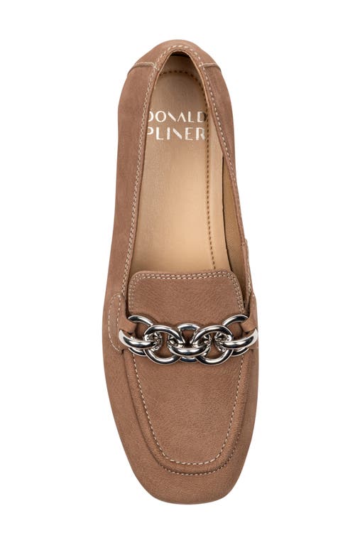 Donald Pliner Chain Loafer In Brown