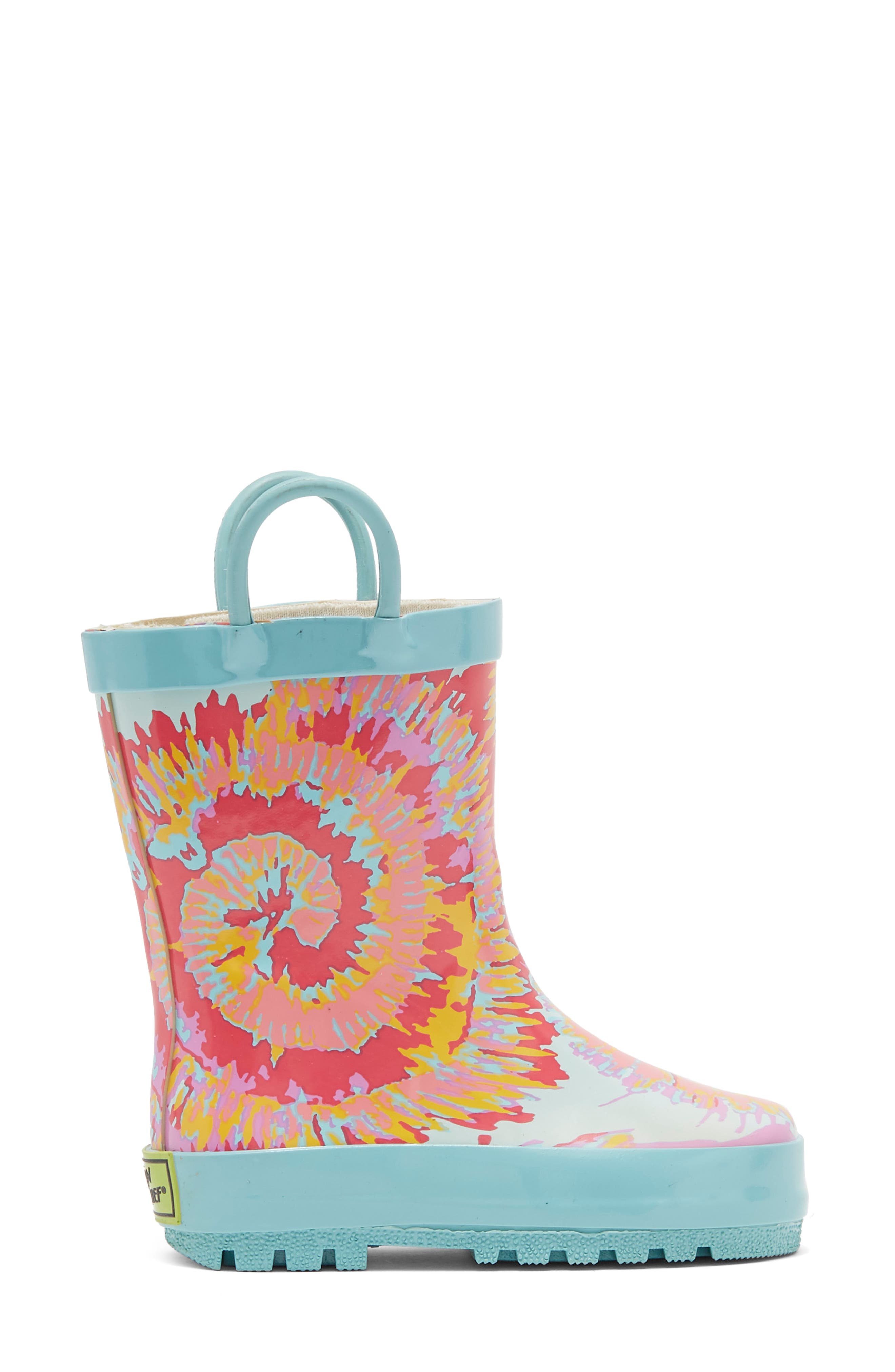 Western Chief Kids' Tie Dye Print Lug Rain Boot, Alternate, color, 